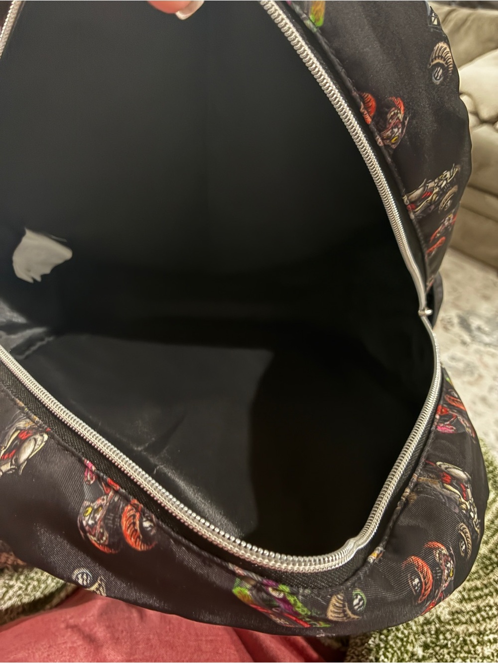 Black Monster Jam Print Backpack - Picture 4 of 6
